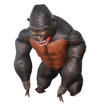 Gorilla Inflatable Costume Adult Gorilla Halloween Monster Costume Kids Gorilla Suit BEcostume